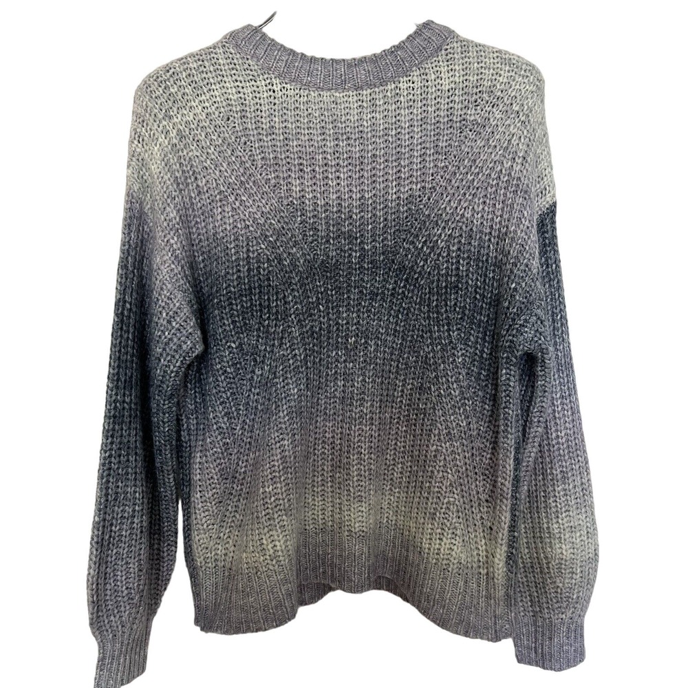 🌵 A New Day Women's Purple Ombré Pullover Chunky Knit Pullover Sweater - Large